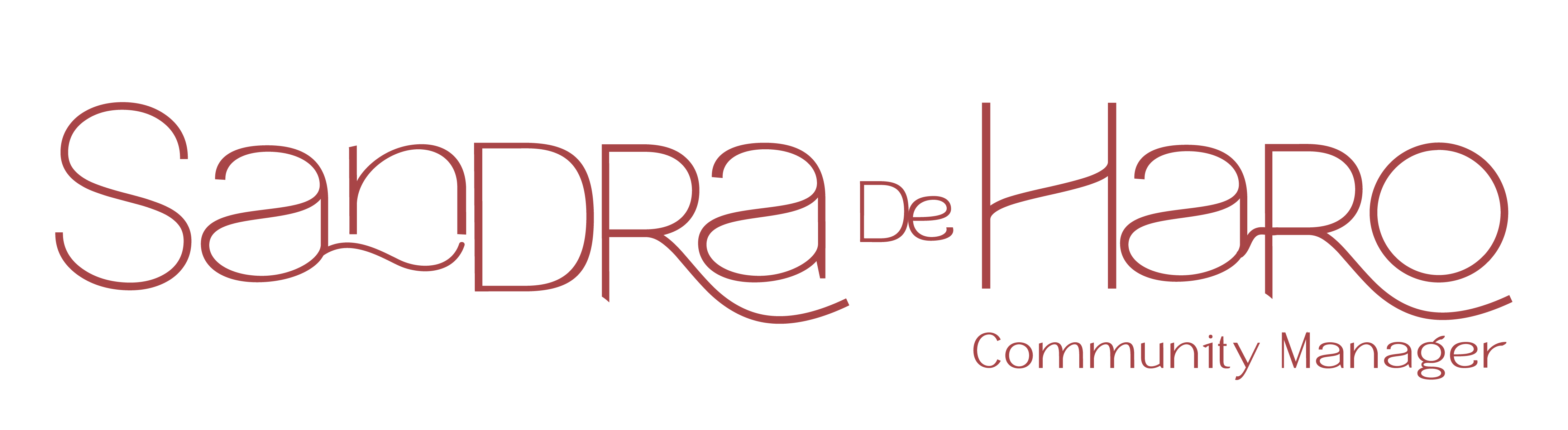 sandra de haro community manager centros de estética logotipo